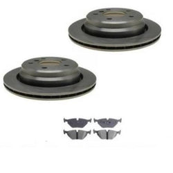 Fits BMW 525i 528i 530i 540i Rear Brake  Rotors Brake  Pads Kit Rotors