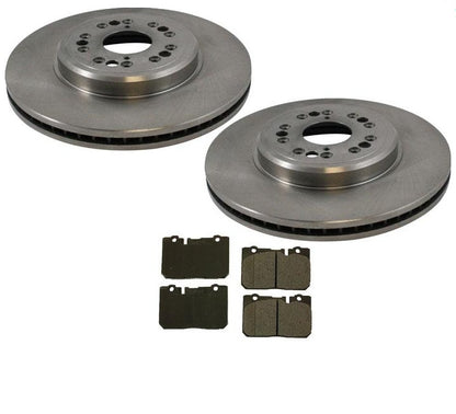 Kit de rotores de freno delantero y pastillas de cerámica para Lexus LS400 1995-2000