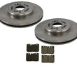 Front Brake Rotor & Ceramic Pads Kit Rotors for Lexus LS400 1995-2000