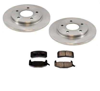 Fits For 88-94 Grand Prix 88-93 Regal Rear Brake Disc Rotors With Ceramic Pads