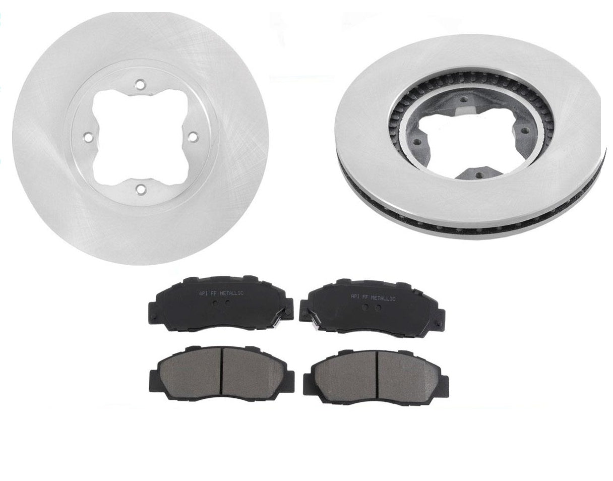 Rotores de disco de freno delantero nuevos y pastillas de cerámica nuevas para Honda Accord Wagon 1991-1997
