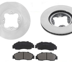 Front Brake Disc Rotors & Ceramic Pads For 1991-1997 Honda Accord Wagon
