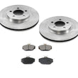 From pro date 08/03-95 to 98 Windstar  Front Brake Rotors & Ceramic Pads