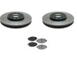 Para 92-00 Lexus SC400 99-00 SC300 (2) Kit de pastillas de rotor de freno delantero 