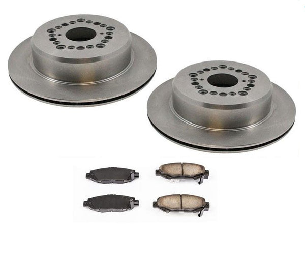 92-00 SC400 99-00 SC300 93-97 GS300 Lexus (2) Rear Disc Brake Rotor & Pads