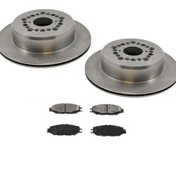 1993-2000 Lexus LS400 (2) Rear Brake Rotor & Ceramic Pads Kit 3Pc Kit