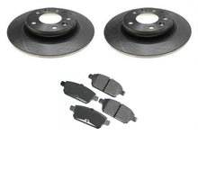 2006-2009 Mazda 6 (2) Rotores de freno de disco trasero y pastillas traseras de cerámica 
