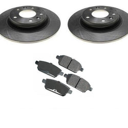 2006-2009 Mazda 6 (2) Rotores de freno de disco trasero y pastillas traseras de cerámica 