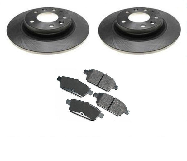 2006-2009 Mazda 6 (2) Rear Disc Brake Rotors & Ceramic Rear Pads
