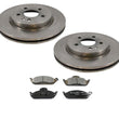 For 98-03 ML320 98 99 ML430 03-05 ML350 Mercedes Front Disc Brake Rotors & Pads