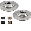 00-01 ML430 ML55 02-05 ML500 Mercedes (2) REAR Brake Rotors & Brake Pads