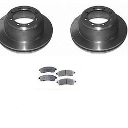 Fits 99-04 F350 Super Duty With DUAL REAR WHEELS Rears Brake Disc Rotors & Pads
