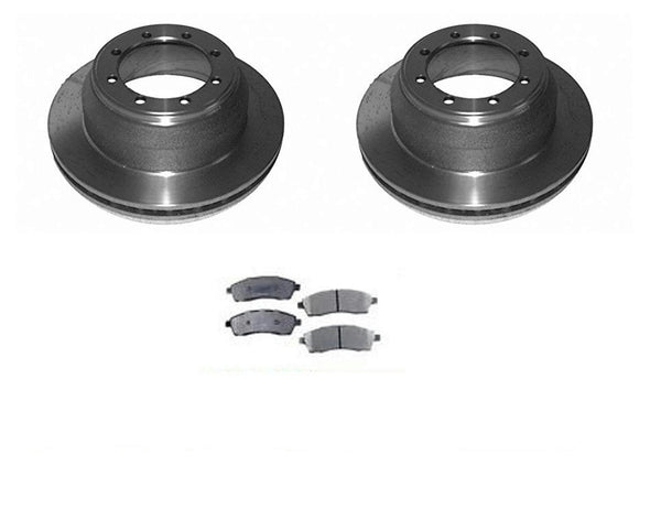 Fits 99-04 F350 Super Duty With DUAL REAR WHEELS Rears Brake Disc Rotors & Pads