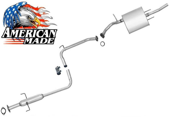 Para sistema de tubo de escape con resonador y silenciador Geo Prizm 1.6L 1989-1992