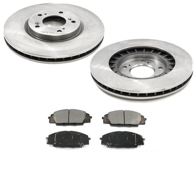 Balanced Front Disc Brake Rotors & Ceramic Pads Fits for Honda S2000 2000 2009