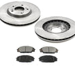 (2) Rotores de freno delantero y pastillas de cerámica para Honda S2000 2000-2009