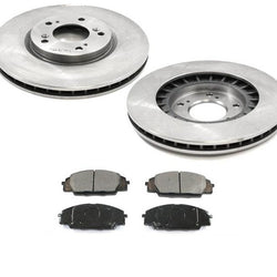 (2) Rotores de freno delantero y pastillas de cerámica para Honda S2000 2000-2009