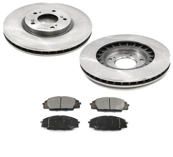 (2) Rotores de freno delantero y pastillas de cerámica para Honda S2000 2000-2009