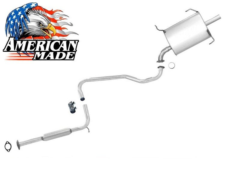 Resonator Pipe and Rear Muffler Exhaust System for Nissan Altima 2.4L 1995 1996