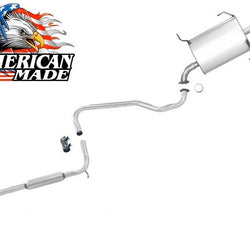 100% New Resonator Pipe and Rear Muffler Made USA for Nissan Altima 2.4L 95-96