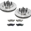 Front Brake Rotors Ceramic Pads for Ford Expedition 01-02 Rear Wheel Drive ONLY