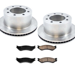 Rotores de freno trasero y pastillas de freno para Dodge Ram Pick Up 2500 3500 2001-2002