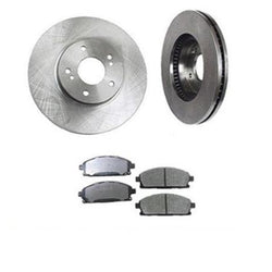 (2) Rotores de disco de freno delantero y pastillas de cerámica Xtra Duty para Infiniti Q45 97-01