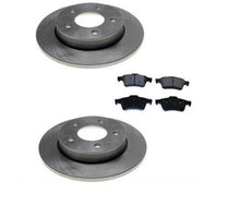 2004-2005 Mazda 3 2.0L Rotores de freno trasero izquierdo y derecho y pastillas de cerámica
