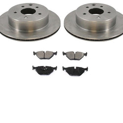 92-95 BMW 325i / También 325is 323is 328i 328ic (2) Rotores y pastillas de disco de freno Rr
