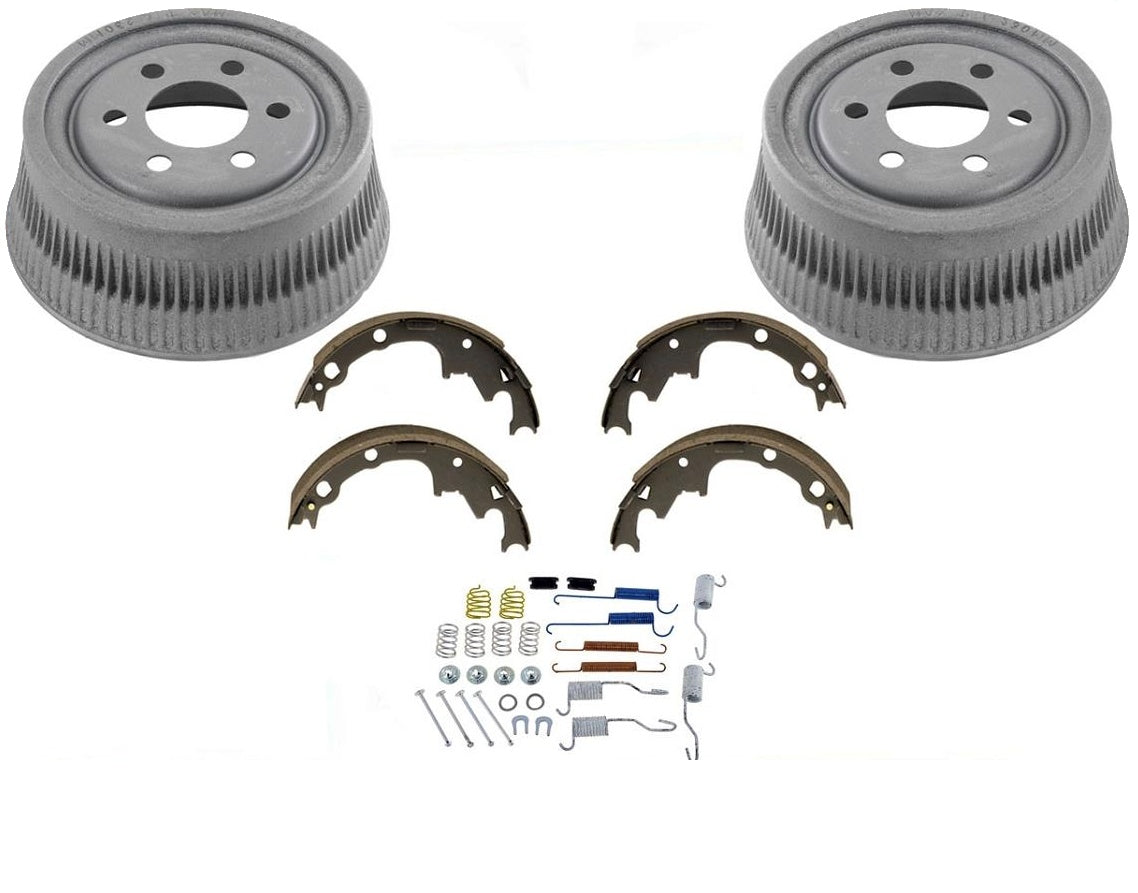 For 91-02 Dakota SMALLER Standard Size 9 inch Rear Brake Drums & Shoes & Springs