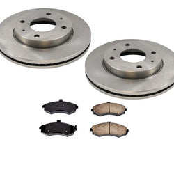 Rotores de freno de disco delantero y pastillas de freno 100% nuevos para Hyundai Elantra 2002-2005
