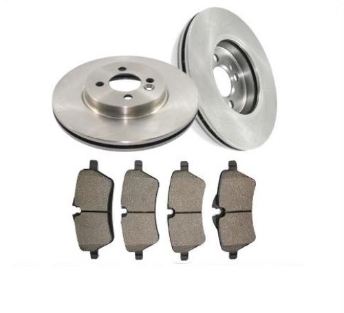 For 07-12 Mini Cooper HatchBack 259MM Rear Brake Disc Rotors & Ceramic Pads