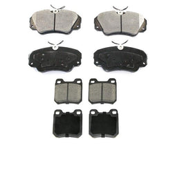 for 1997-2001 Catera Dash4 Ceramic Quiet Stop Front & Rear Brake Pads 2 Sets