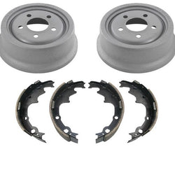 Rear Brake Drums & Brake Shoes 1991-1998 for Jeep Wrangler 3pc Kit