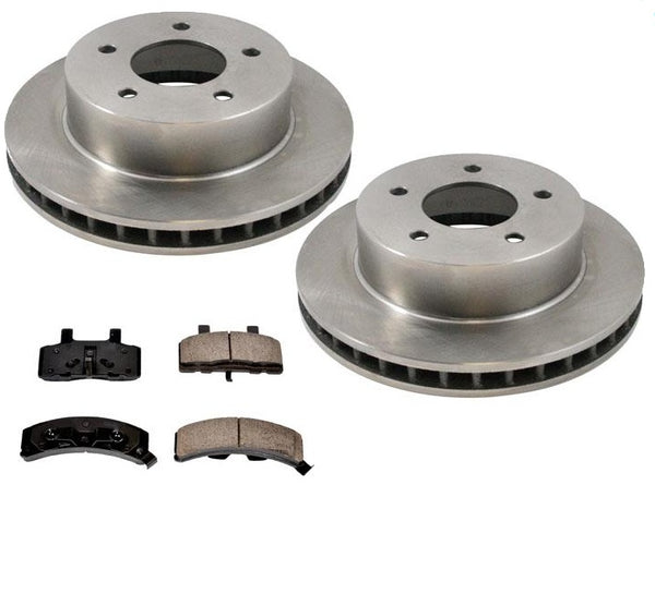 Rotores delanteros y pastillas de freno 3 piezas para Chevrolet Astro tracción total 4x4 1990-2002