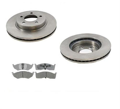 (2) 5387 11 1/8 Inch Front Disc Brake Rotor & Ceramic Pads Must Measure Rotors