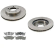 (2) 5387 11 1/8 Inch Front Disc Brake Rotor & Ceramic Pads Must Measure Rotors