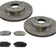 1988-1991 Prelude Si Se (2) Rotores de disco de freno delantero y pastillas de freno