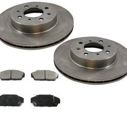 1988-1991 Prelude Si Se (2) Rotores de disco de freno delantero y pastillas de freno