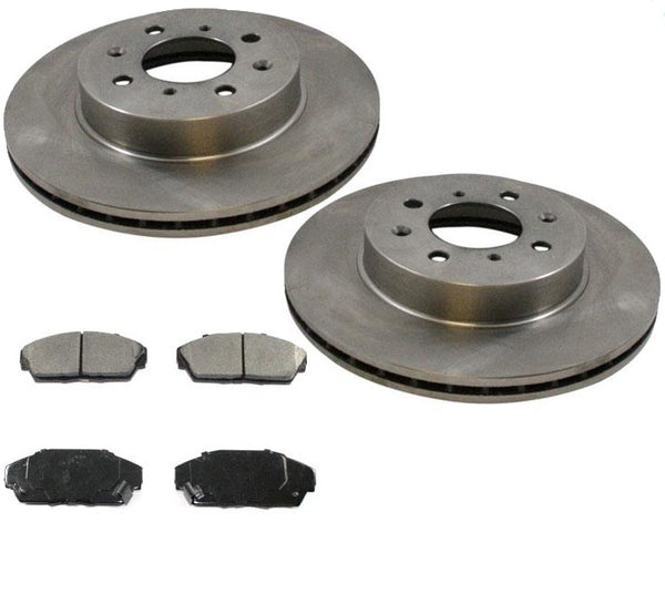 1988-1991 Prelude Si Se (2) Rotores de disco de freno delantero y pastillas de freno