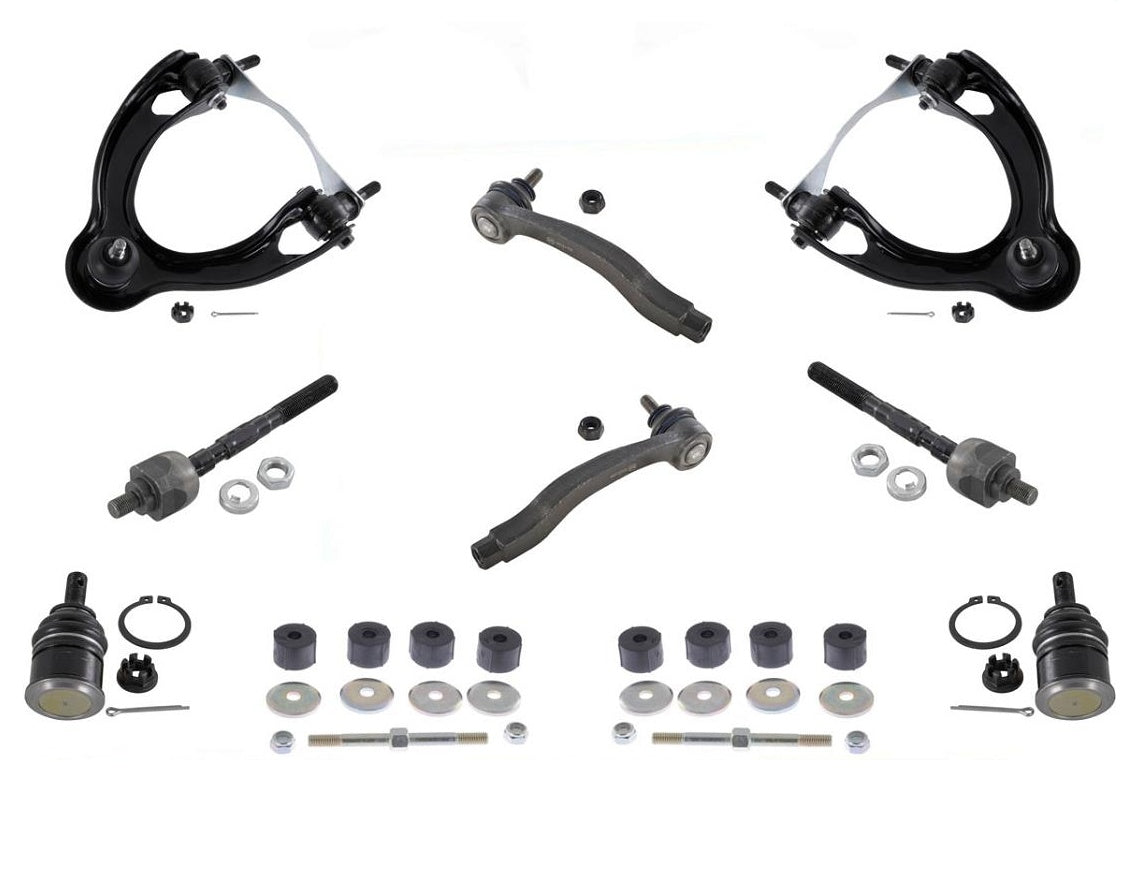 10 Pcs Chassis Kit For Honda Civic & Del Sol Acura Integra Tie Rods Links Arms