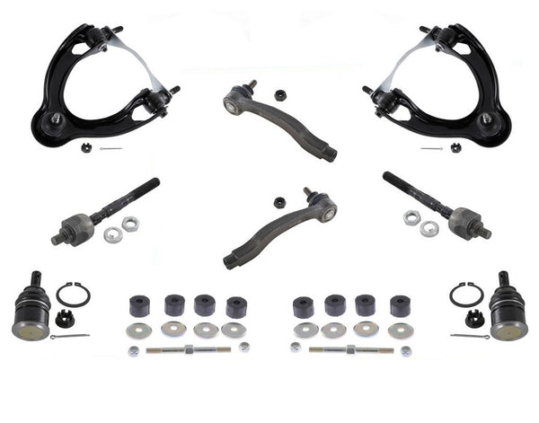 10 Pcs Chassis Kit For Honda Civic & Del Sol Acura Integra Tie Rods Links Arms