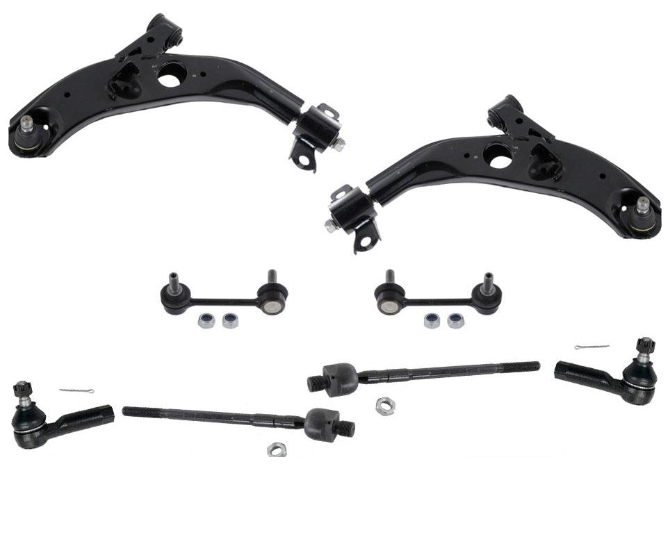 93-97 Mazda 626 MX6 Sonda Brazo de control Rótulas Barras de acoplamiento Enlaces Kit de 8 piezas