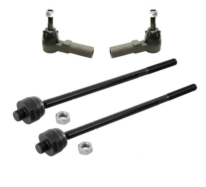 For 1993-2002 Camaro Firebird Inner & Out Tie Rod Rods Ends 4 Pc