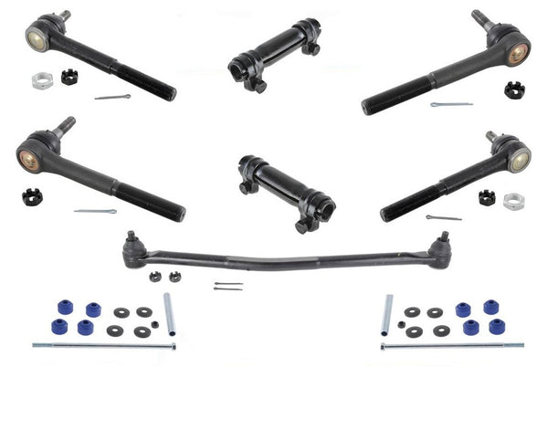 Fits 90-04 Astro Safari 4 Wheel Drive Drag Link Tie Rods Stabilizer Links 9 Pcs