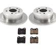 Rotores traseros y pastillas de freno 100% nuevos, 3 piezas para Saab 900 y Turbo 1994-1996