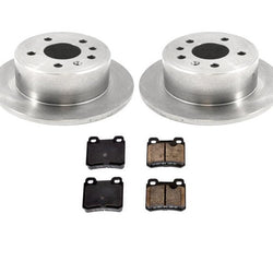 Rotores traseros y pastillas de freno 100% nuevos, 3 piezas para Saab 900 y Turbo 1994-1996