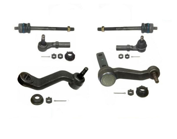 For 1997-1999 Dakota Durango Tie Rod Rods Idler Pitman Arm 6 Pcs Suspension Kit