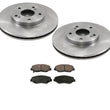 Front Brake Rotors & Ceramic Brake Pads for Honda CRV CR-V 2002-2004