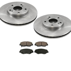 Front Brake Rotors & Ceramic Brake Pads for Honda CRV CR-V 2002-2004